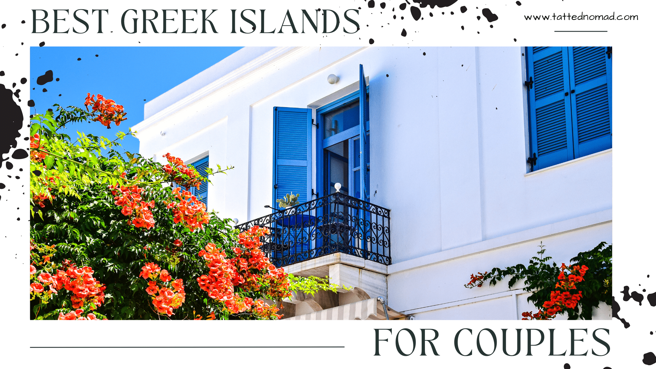 best greek islands for couples banner