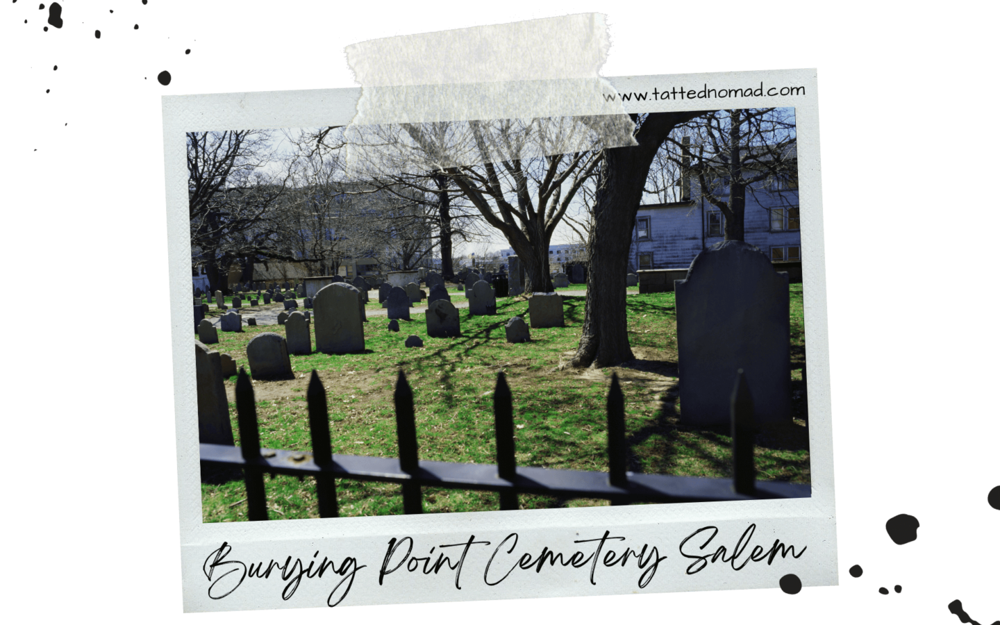 Haunted burying point cemetery in Salem October halloween