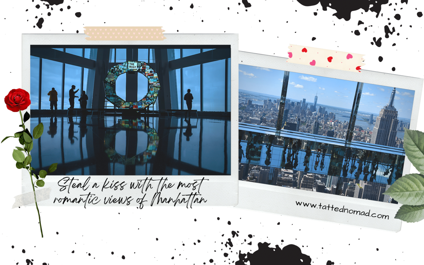 interior of one world observatory building with people looking at the manhattan skyline world trade center