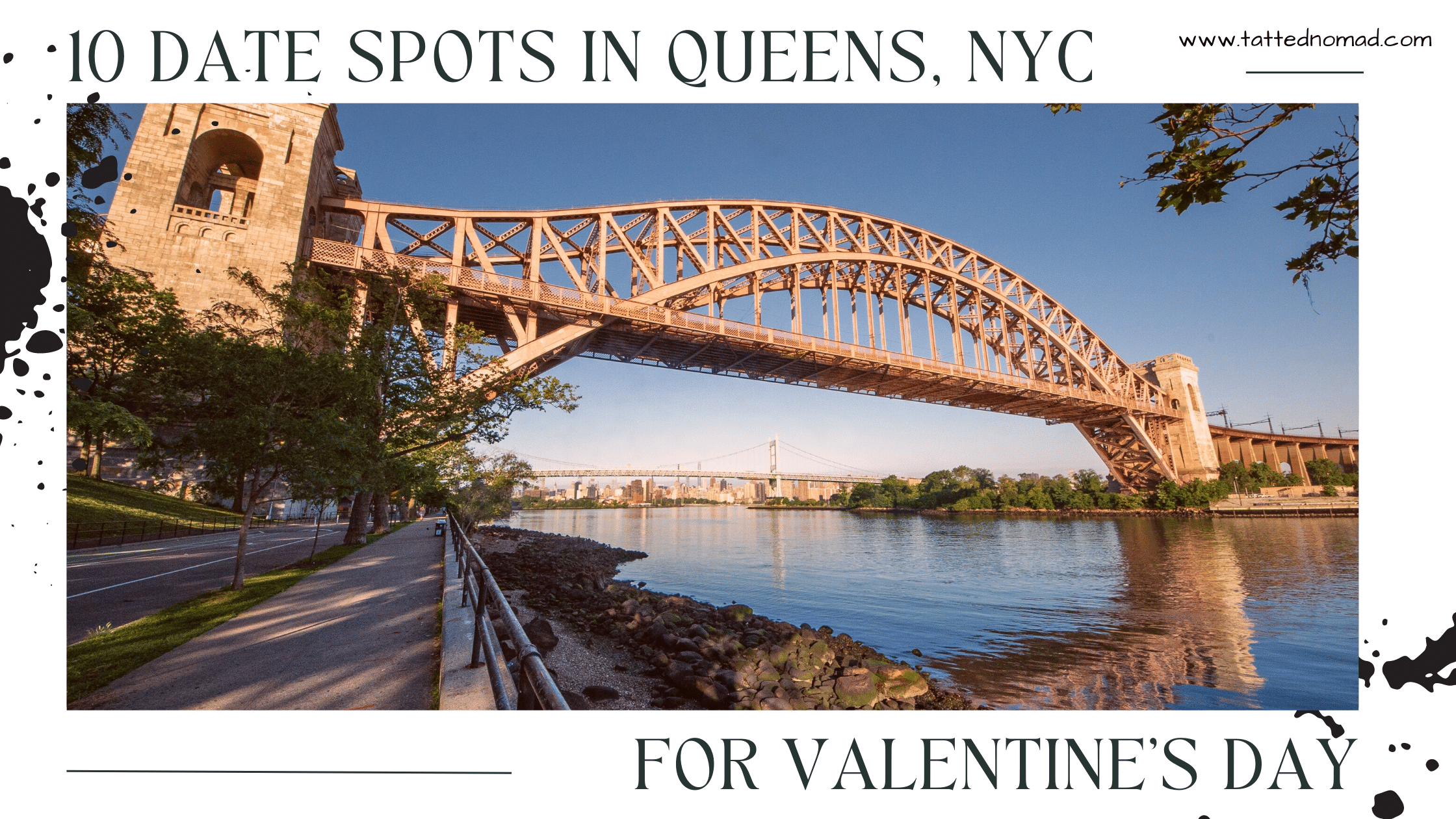 queens nyc valentines day banner bridge in astoria