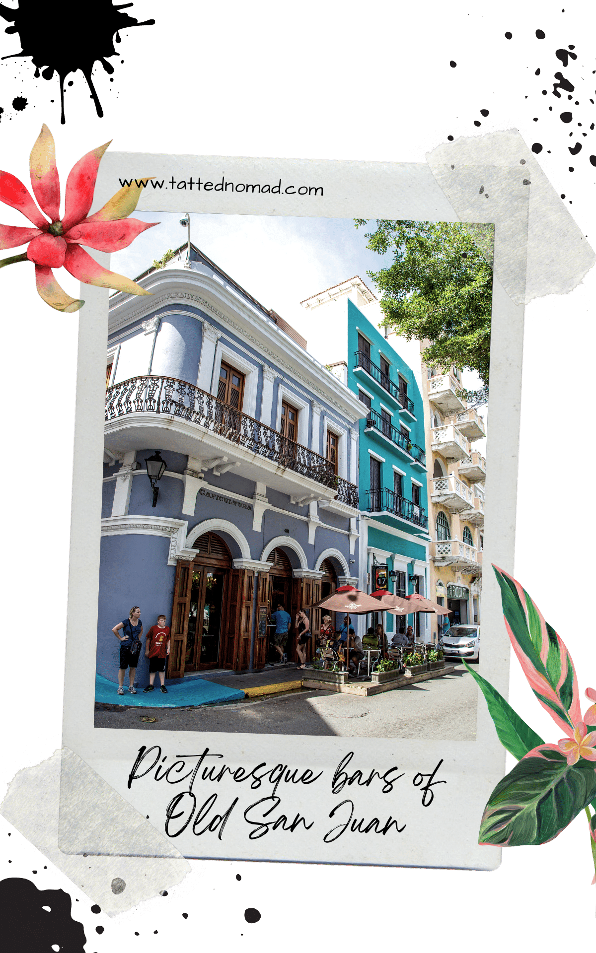 a bar on a corner with outside seating in old san juan puerto rico