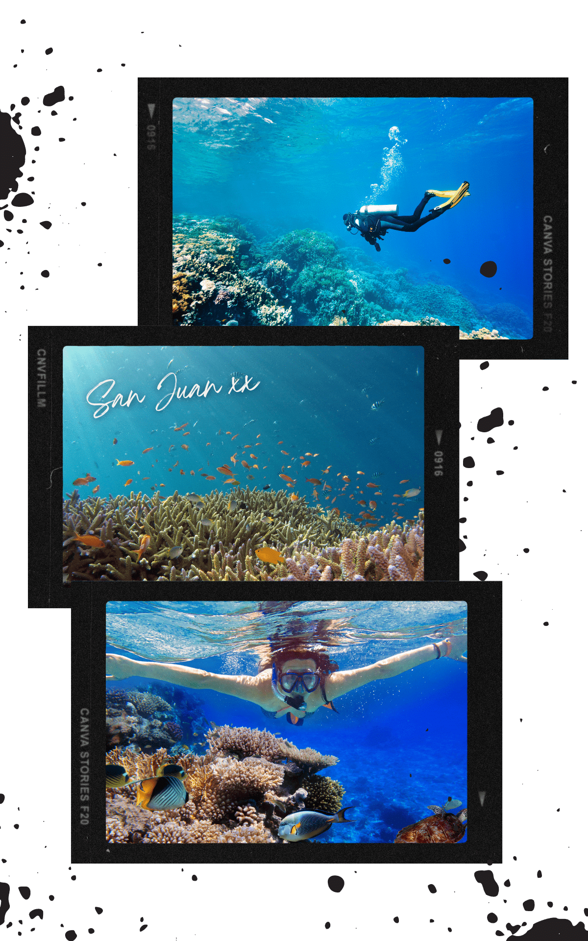 man doing scuba diving swimming towards a coral reef