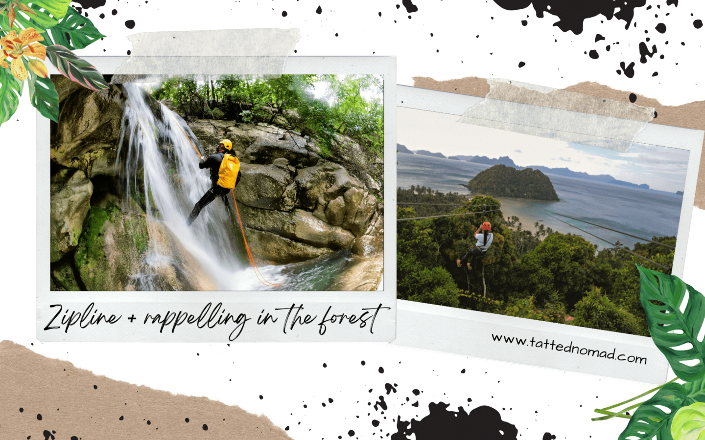 man rappelling down a waterfall in san juan